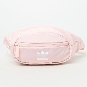 Pink Adidas Fanny Pack in Blush Pink + White